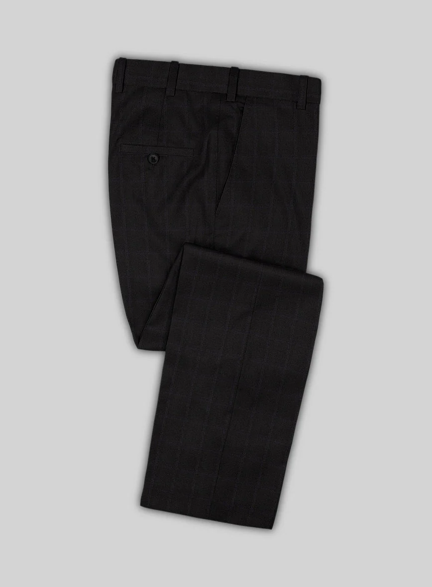 Lanificio Zegna Electa Corta Black Checks Wool Suit - Image 5