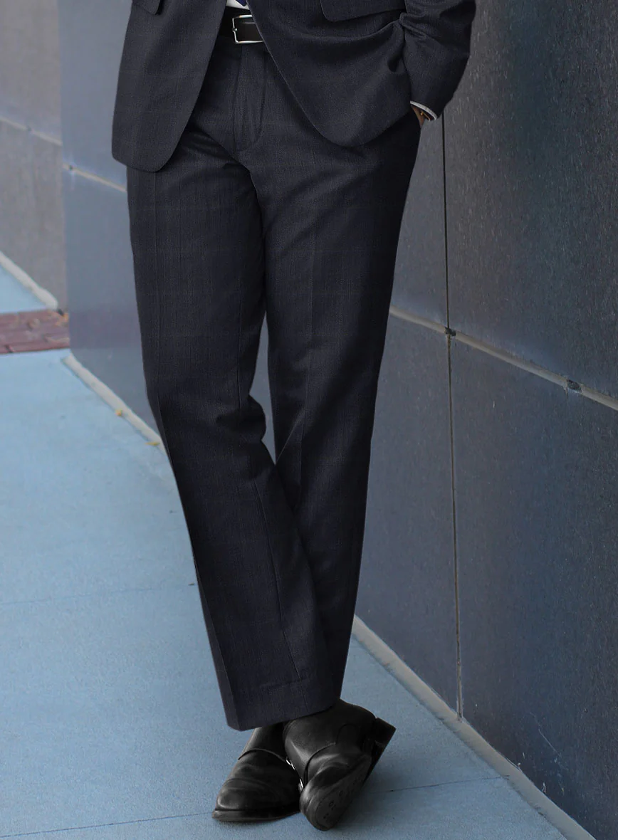 Lanificio Zegna Electa Corta Blue Checks Wool Suit - Image 4
