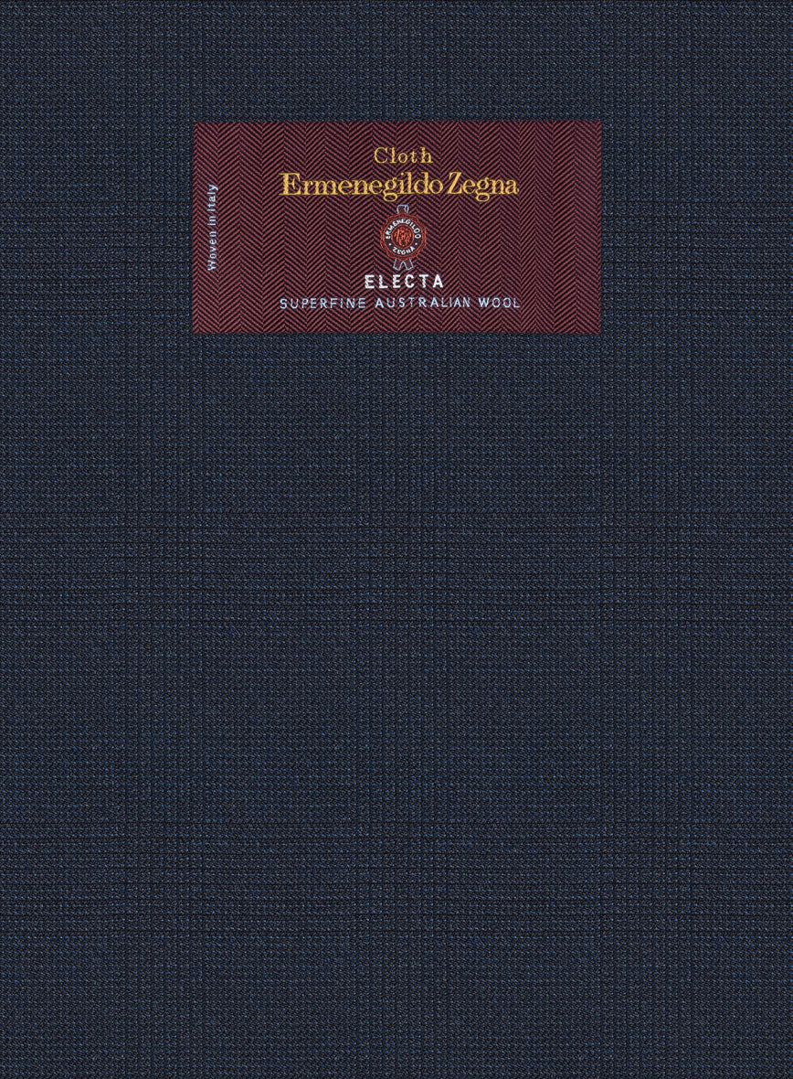 Lanificio Zegna Electa Oili Blue Checks Wool Jacket - Image 2