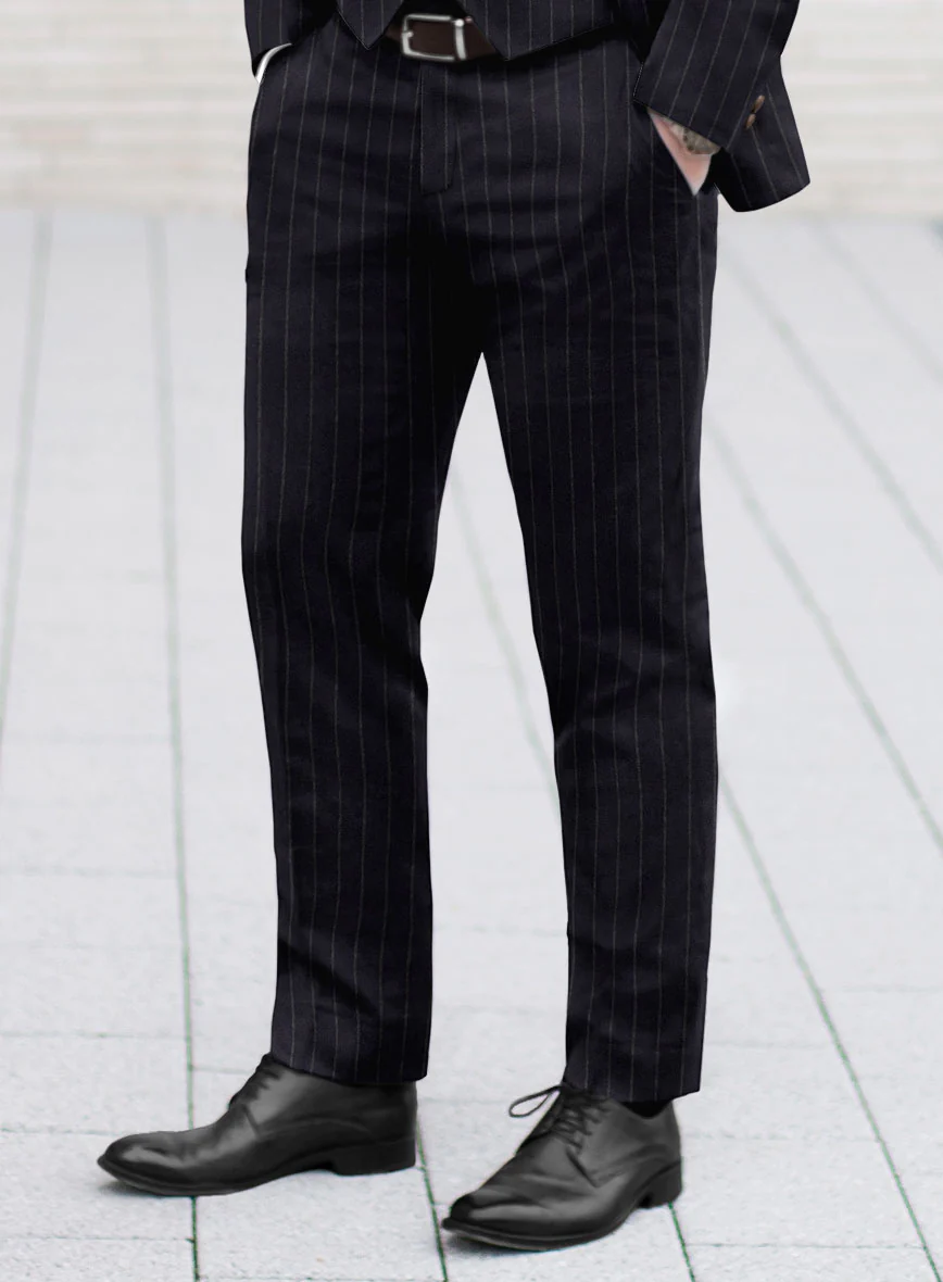 Lanificio Zegna Loop Adana Blue Stripe Wool Suit - Image 4