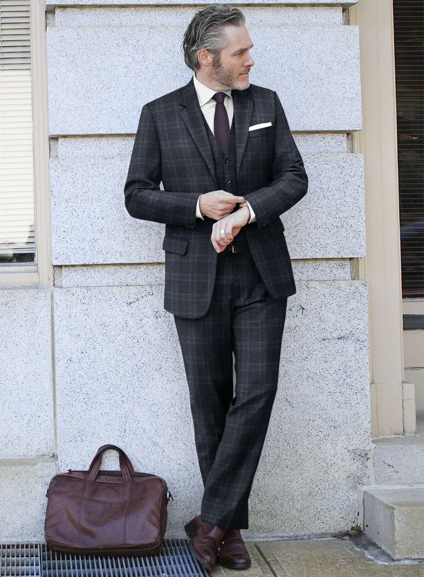 Lanificio Zegna Loop Verone Blue Checks Wool Suit - Image 2