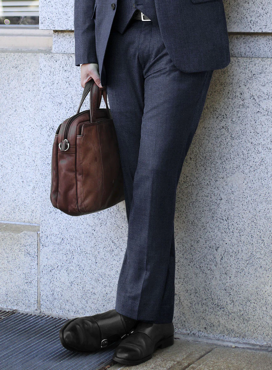 Lanificio Zegna Traveller Denim Blue Wool Suit - Image 4