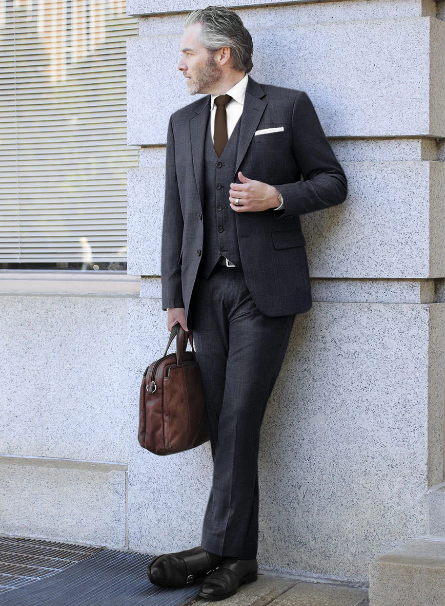 Lanificio Zegna Traveller Isai Blue Checks Wool Suit - Image 2