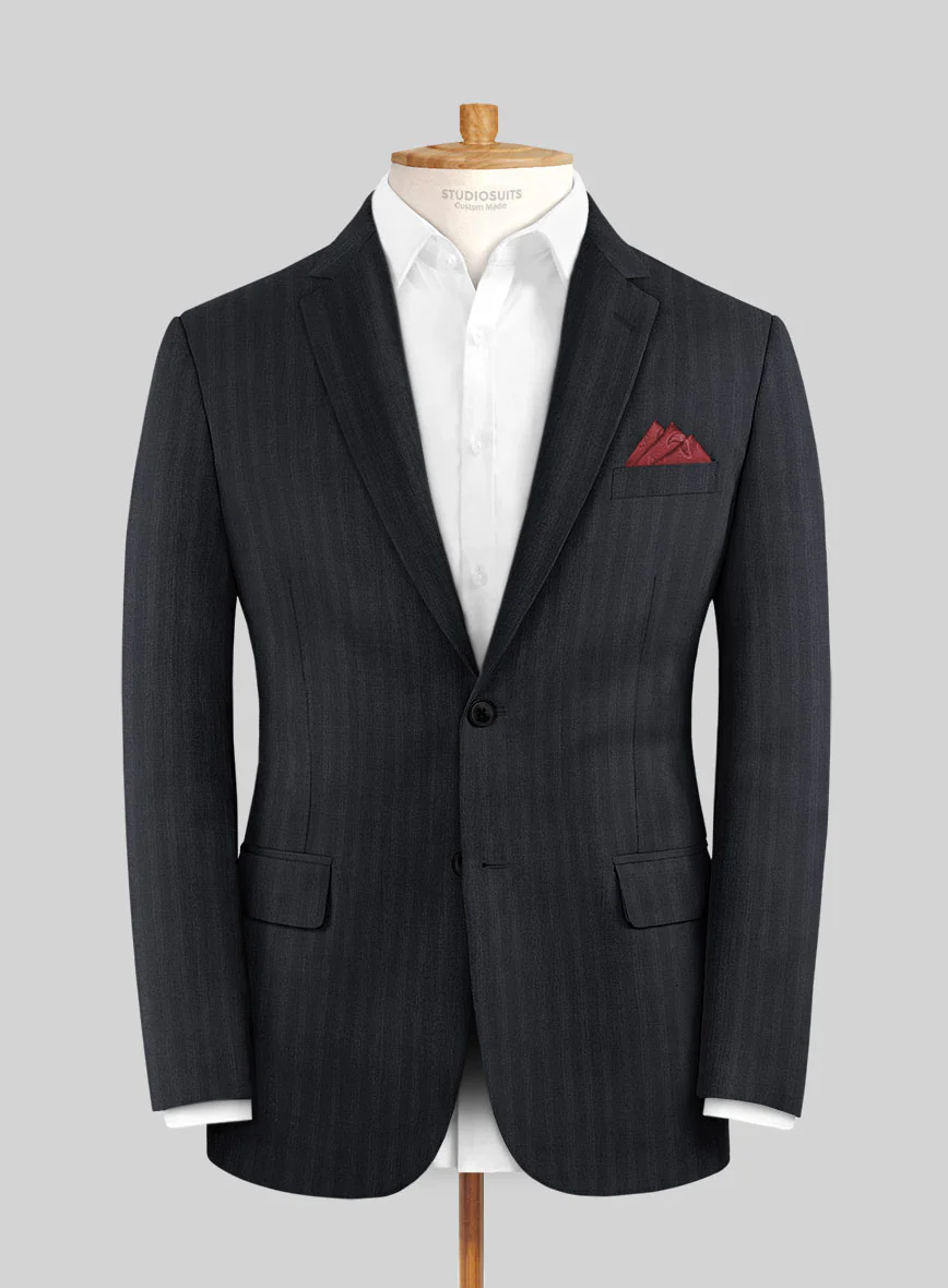 Lanificio Zegna Traveller Jaspal Blue Stripe Wool Suit - Image 3