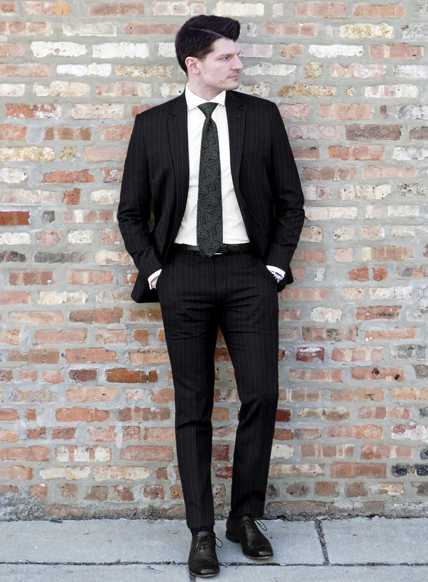 Lanificio Zegna Traveller Renar Blue Stripe Wool Suit - Image 2