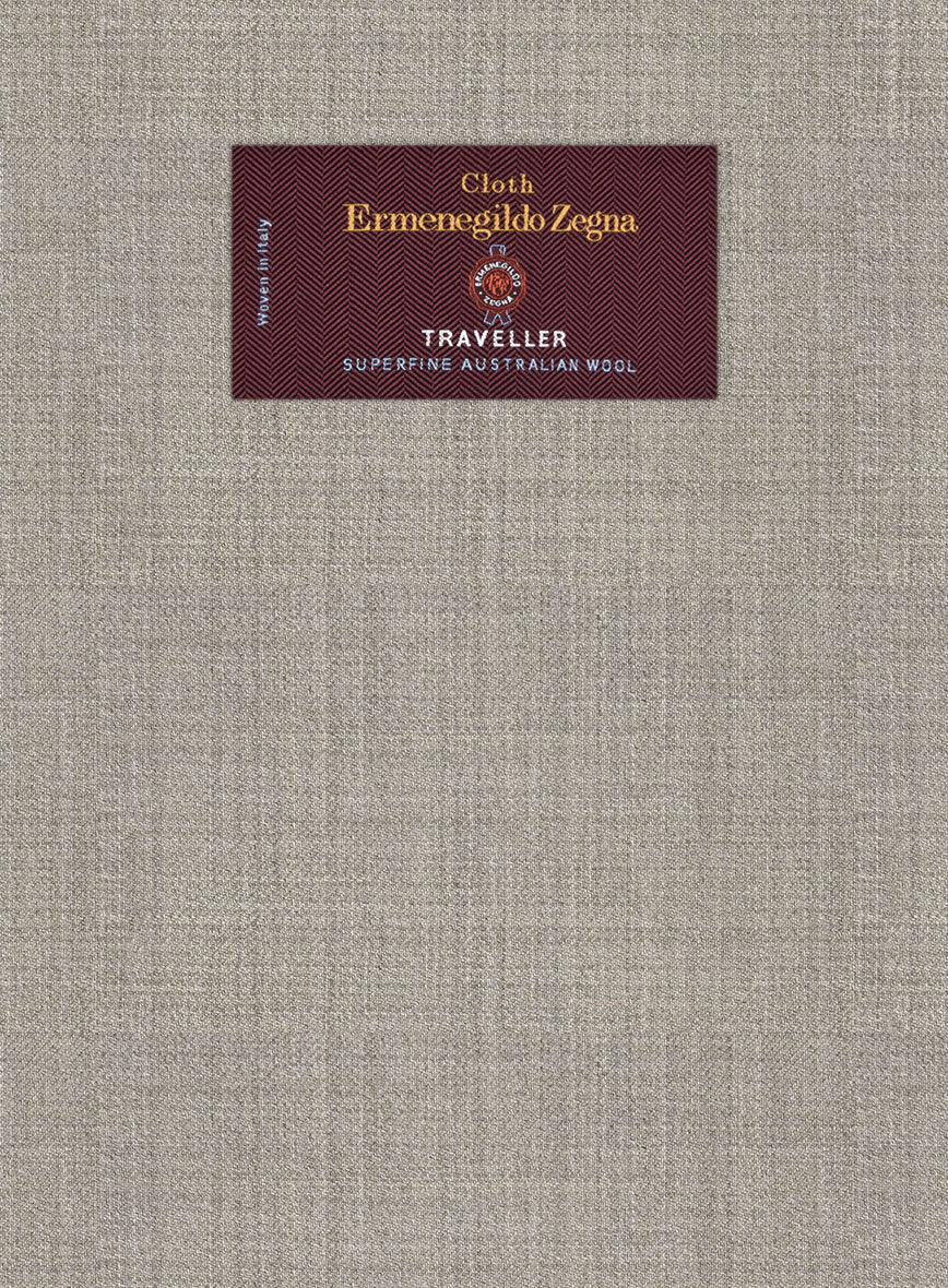 Lanificio Zegna Traveller Tobacco Brown Wool Pants - Image 2