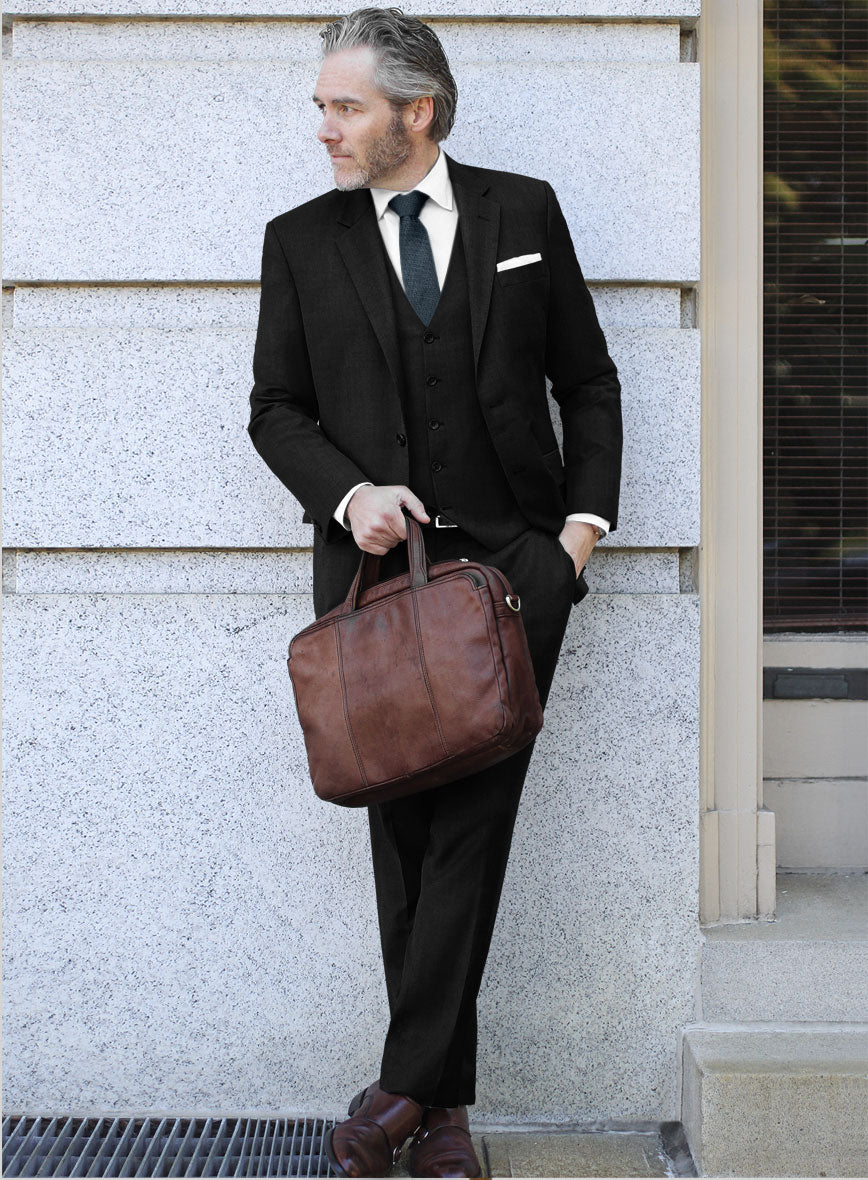Lanificio Zegna Traveller Tobacco Brown Wool Suit - Image 13