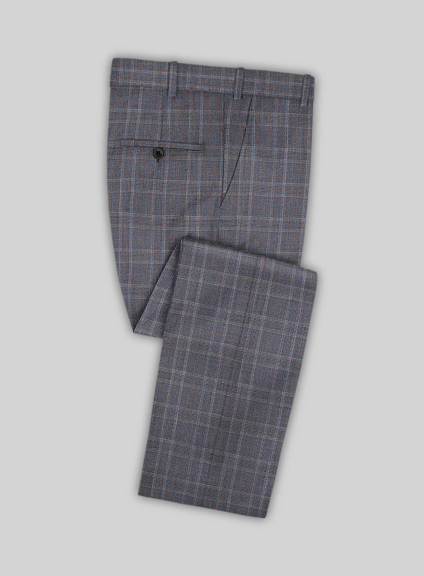 Lanificio Zegna Traveller Valen Blue Checks Wool Suit - Image 4