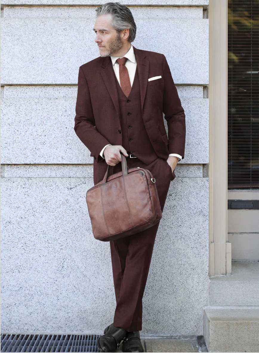 Lanificio Zegna Traveller Wine Wool Suit - Image 2