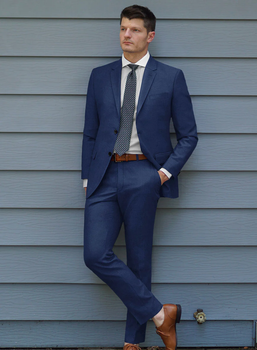 Lanificio Zegna Trofeo Cobalt Blue Wool Suit - Image 2