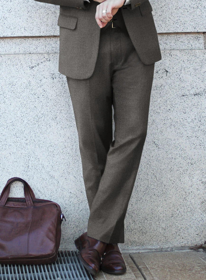 Lanificio Zegna Trofeo Couture Brown Wool Suit - Image 4