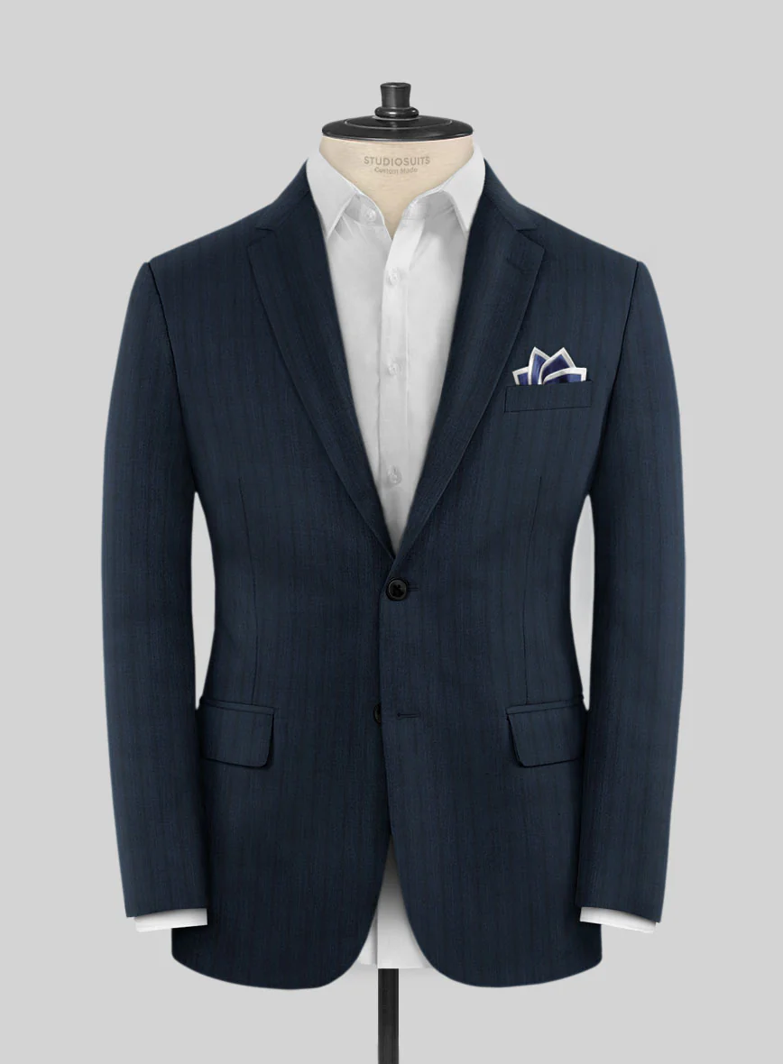 Lanificio Zegna Trofeo Dexi Blue Stripe Wool Suit - Image 3
