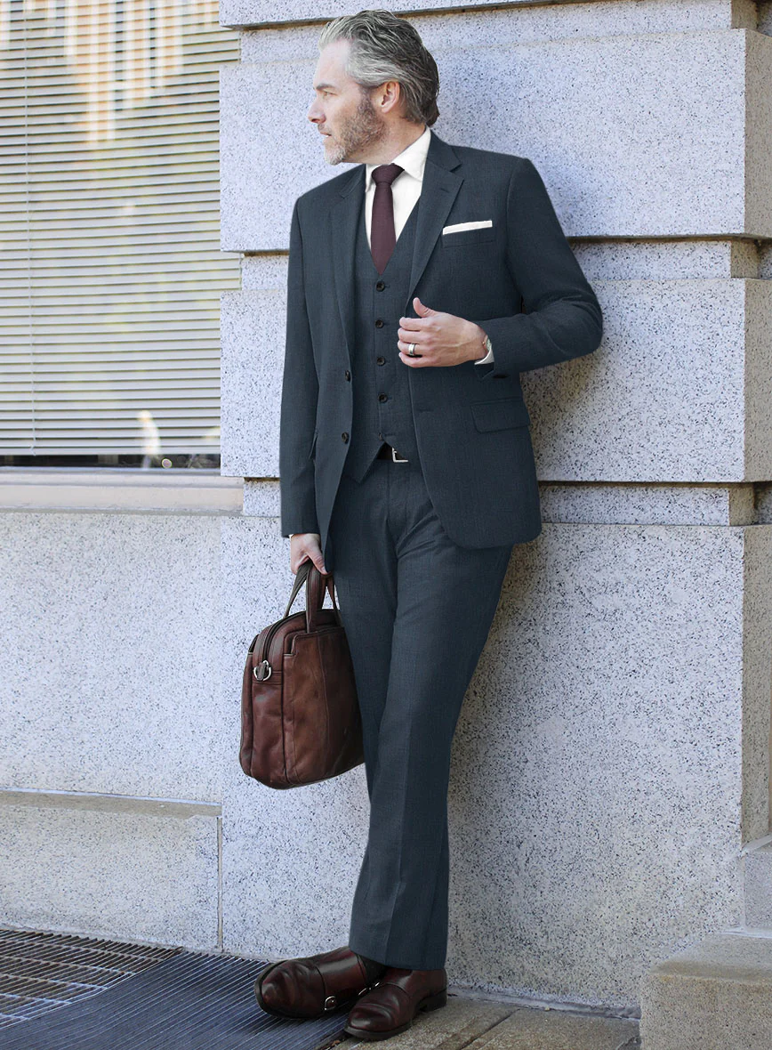 Lanificio Zegna Trofeo Dexi Regal Blue Stripe Wool Suit - Image 2