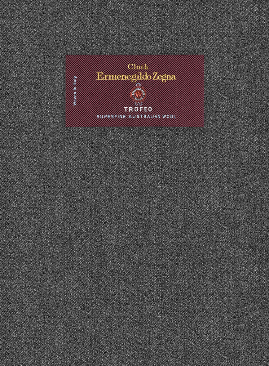Lanificio Zegna Trofeo Dune Gray Wool Pants - Image 3