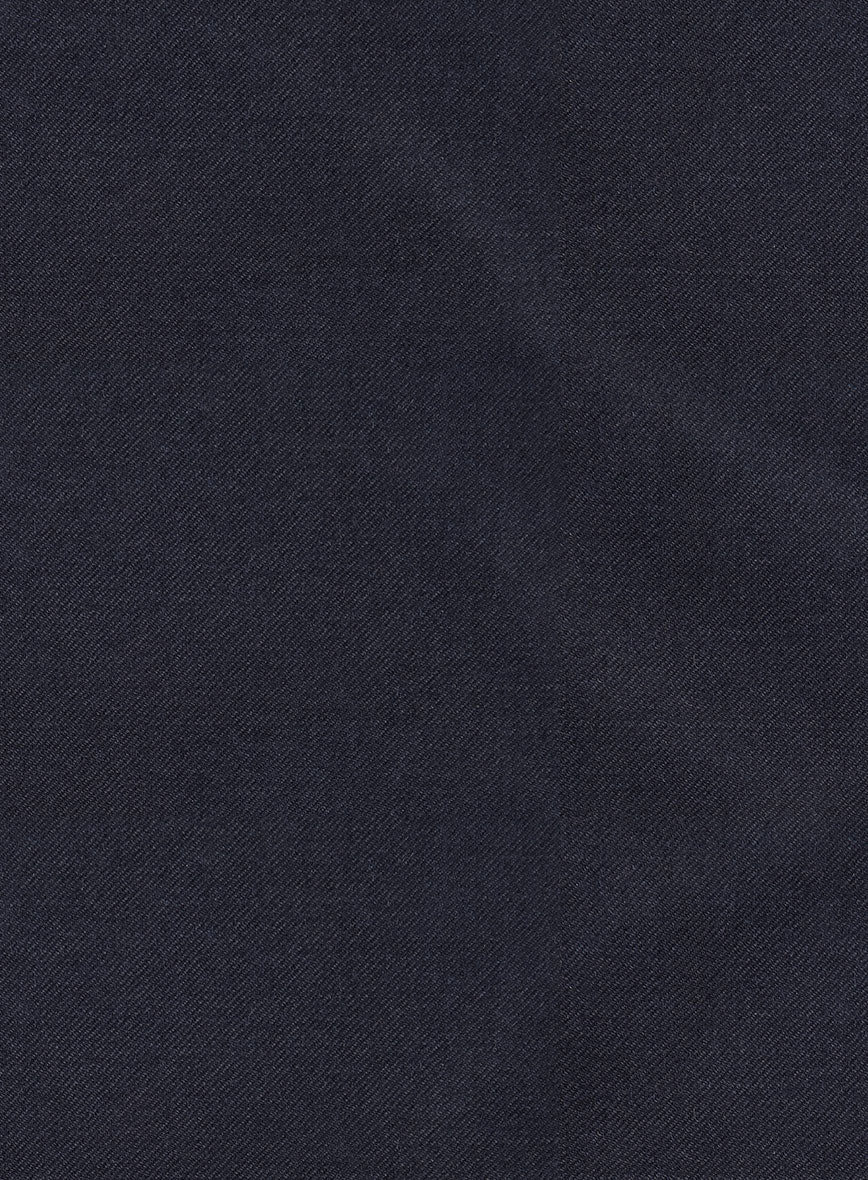 Lanificio Zegna Trofeo Ebony Blue Wool Pants - Image 4