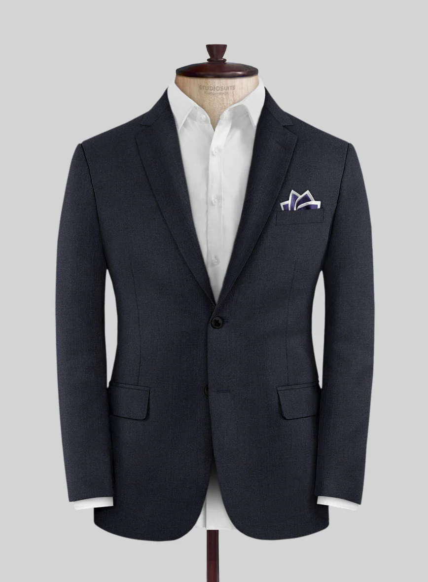 Lanificio Zegna Trofeo Ebony Blue Wool Suit - Image 3