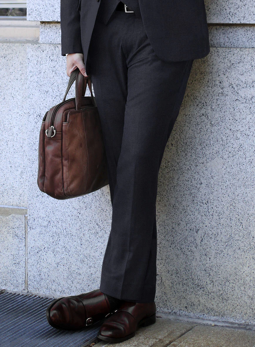Lanificio Zegna Trofeo Ebony Blue Wool Suit - Image 4