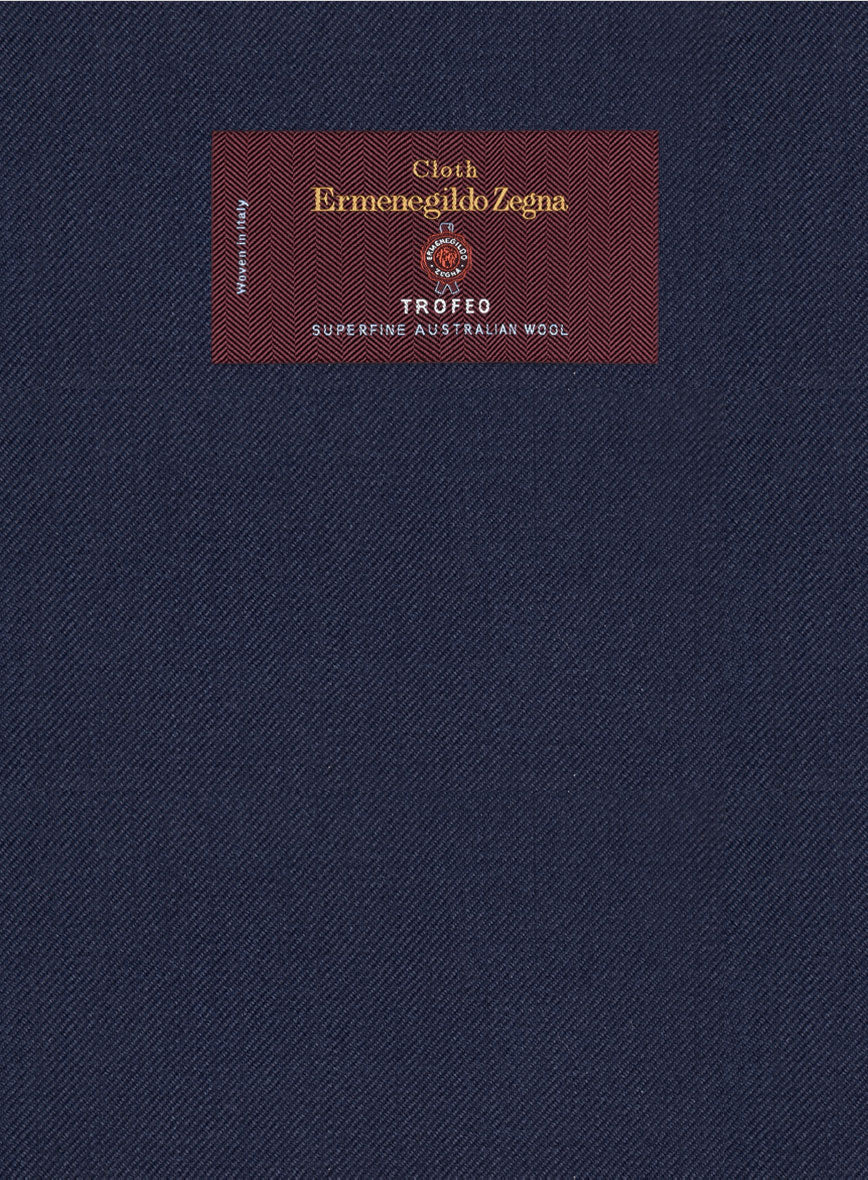 Lanificio Zegna Trofeo Ink Blue Wool Jacket - Image 2