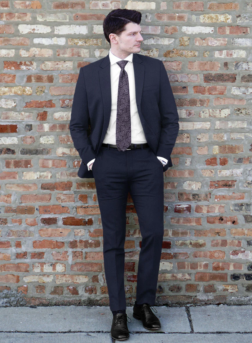 Lanificio Zegna Trofeo Ink Blue Wool Suit - Image 2