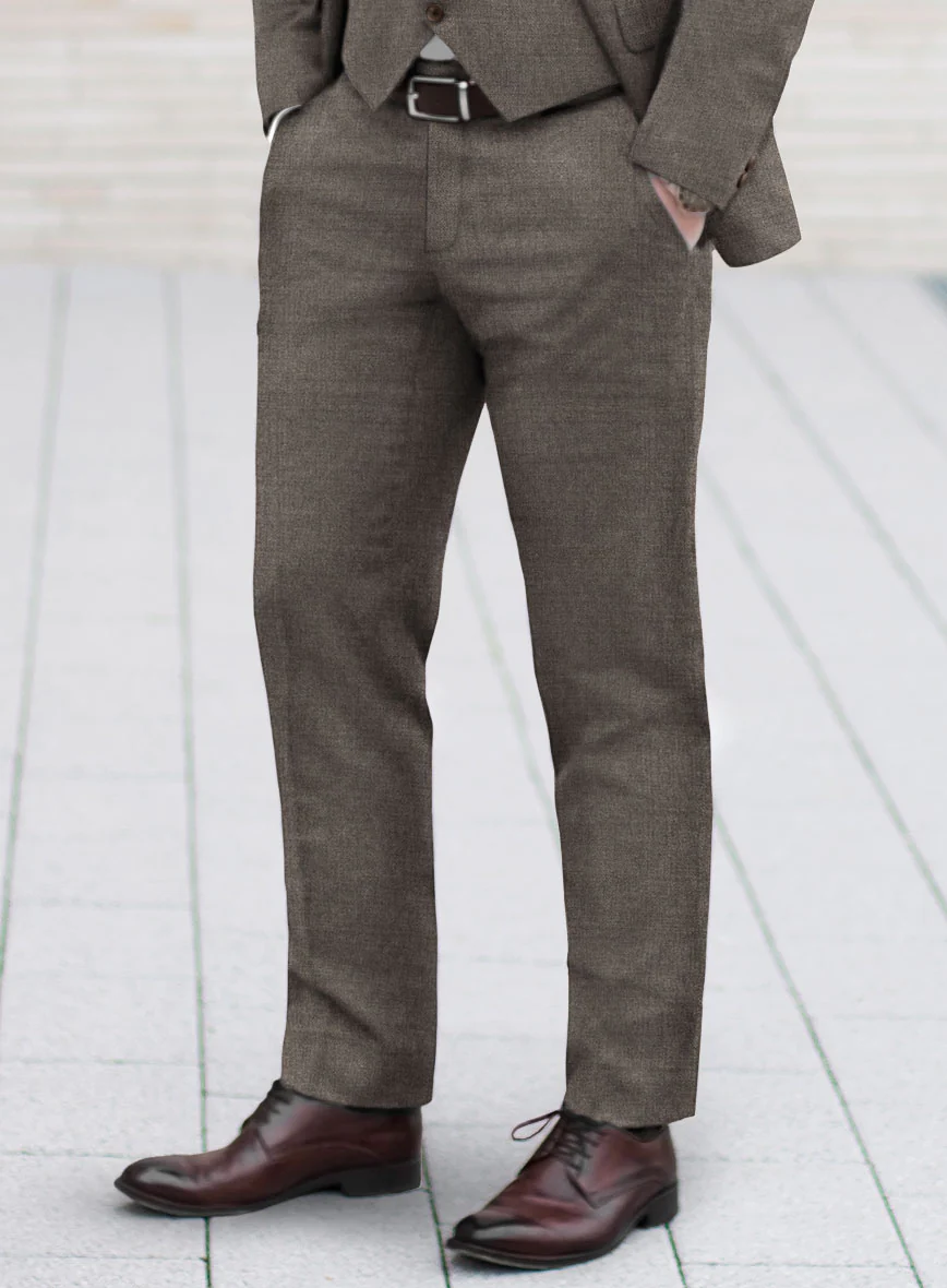 Lanificio Zegna Trofeo Intense Brown Wool Pants - Image 2