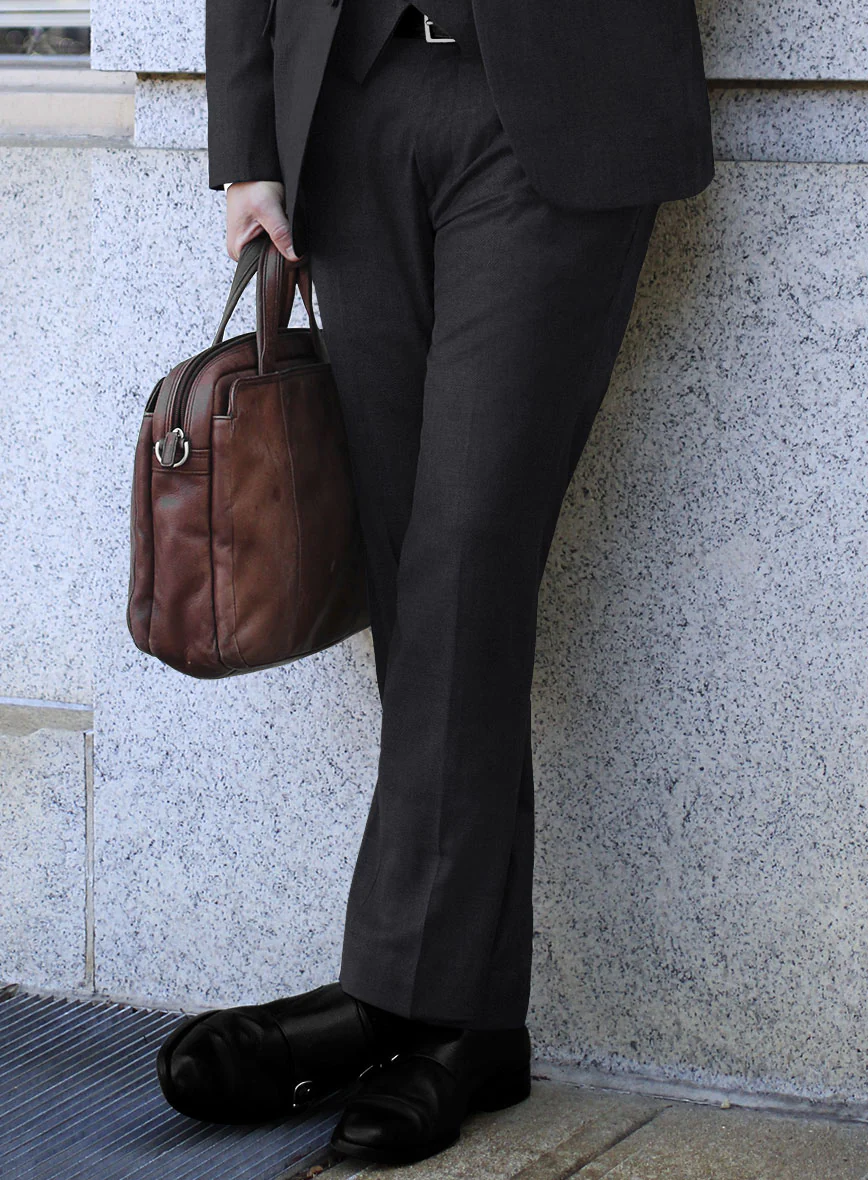 Lanificio Zegna Trofeo Jagur Blue Wool Pants - Image 2