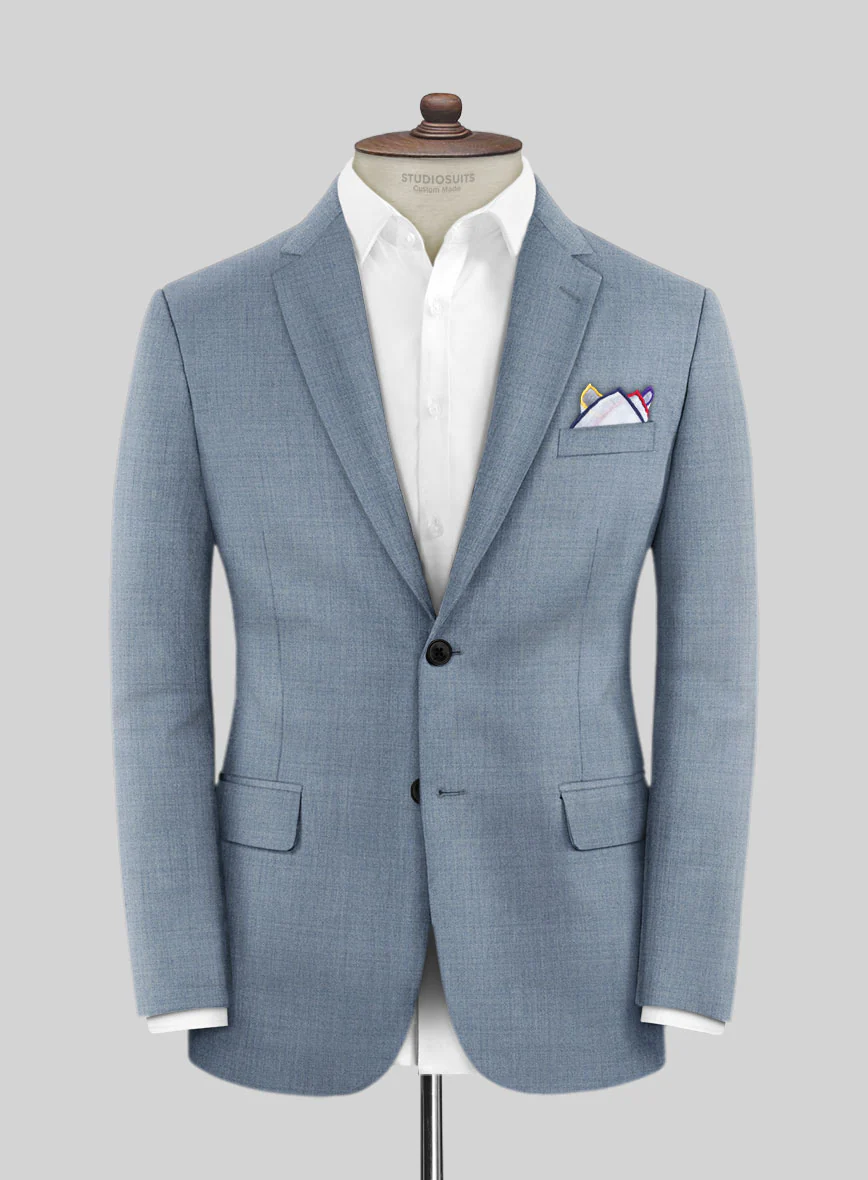 Lanificio Zegna Trofeo Jordy Blue Wool Suit - Image 3