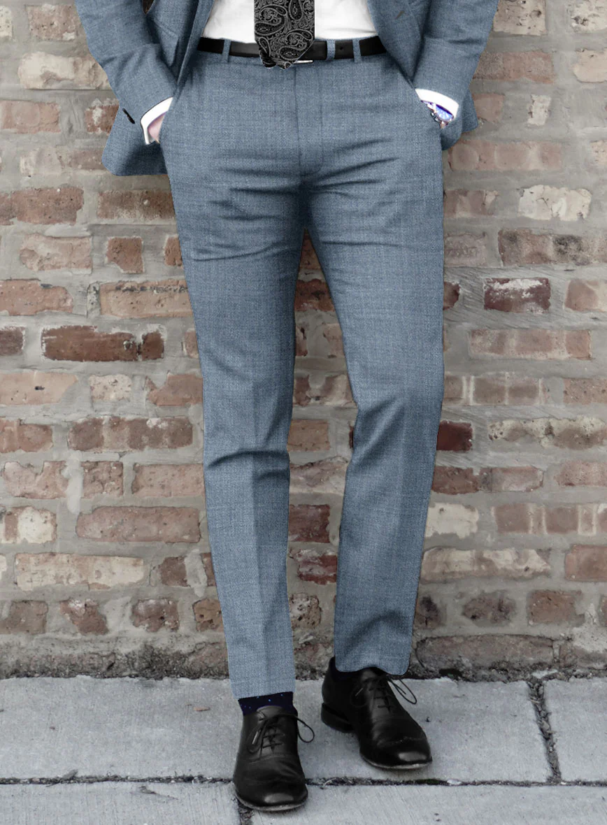 Lanificio Zegna Trofeo Jordy Blue Wool Suit - Image 5