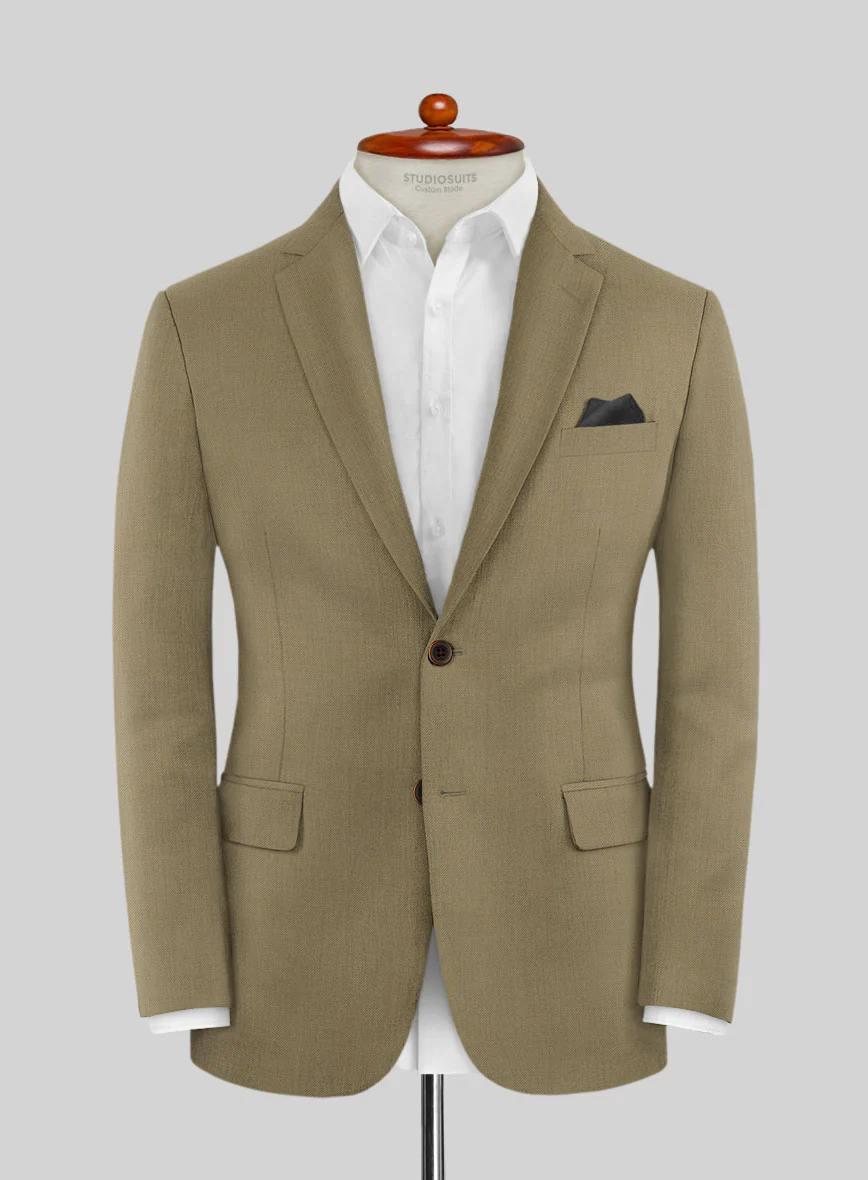 Lanificio Zegna Trofeo Khaki Wool Suit - Image 3
