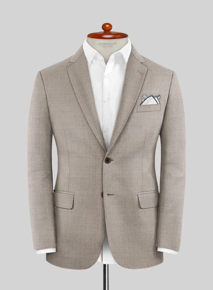 Lanificio Zegna Trofeo Light Brown Wool Suit - Image 3