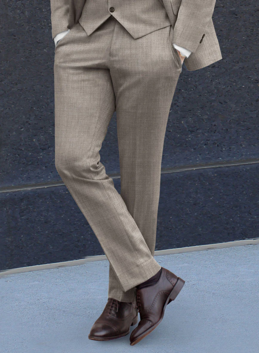 Lanificio Zegna Trofeo Light Brown Wool Suit - Image 5