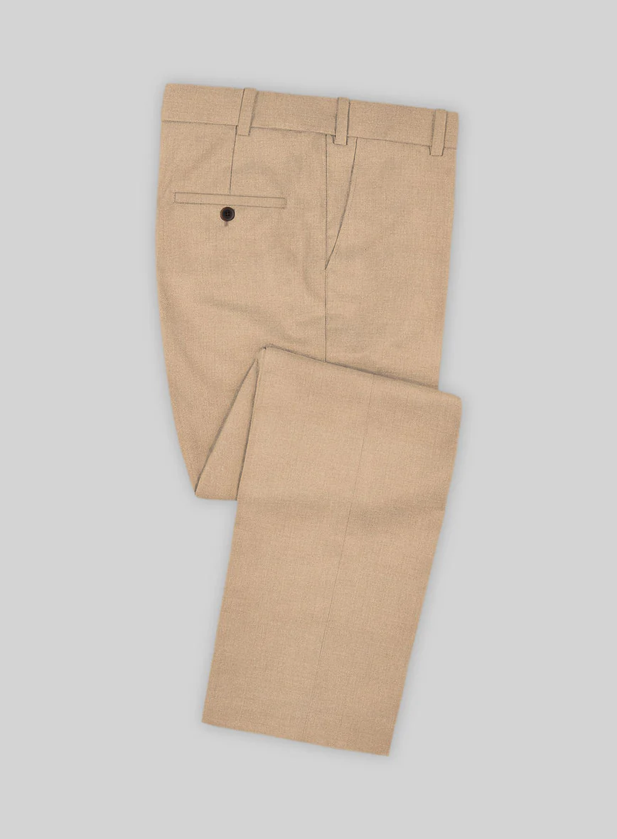 Lanificio Zegna Trofeo Mocha Beige Wool Suit - Image 4