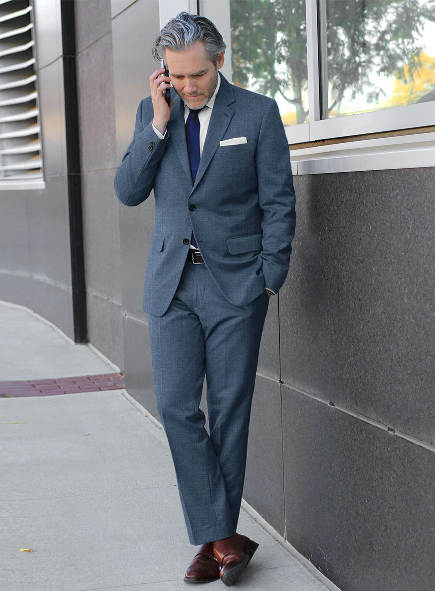 Lanificio Zegna Trofeo Prussian Blue Wool Suit - Image 14
