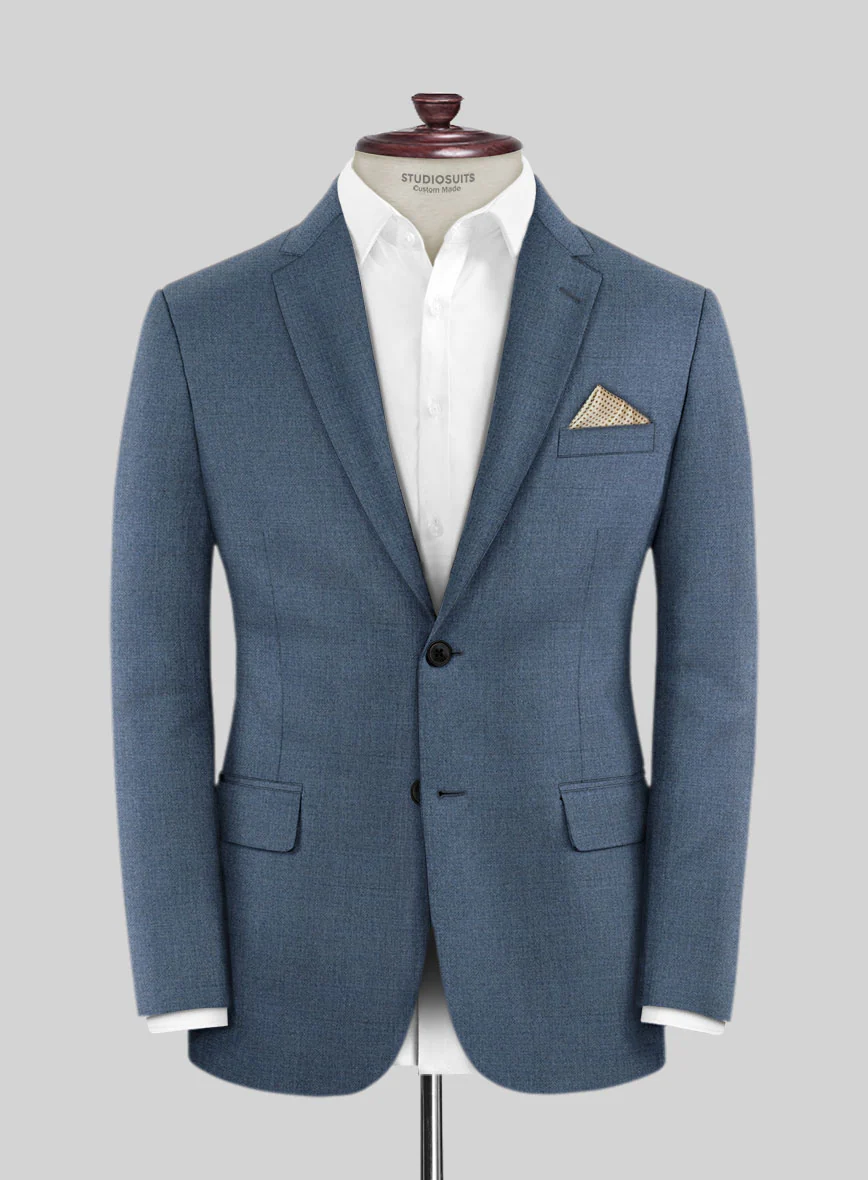 Lanificio Zegna Trofeo Prussian Blue Wool Suit - Image 15