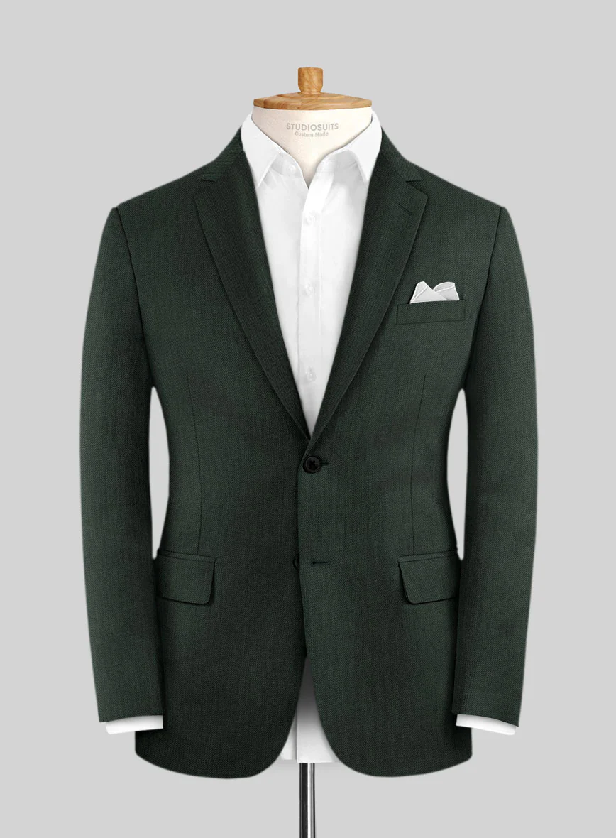 Lanificio Zegna Trofeo Sacramento Green Wool Suit - Image 3
