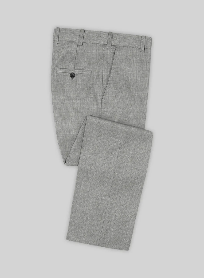Lanificio Zegna Trofeo Sharkskin Light Gray Wool Suit - Image 5