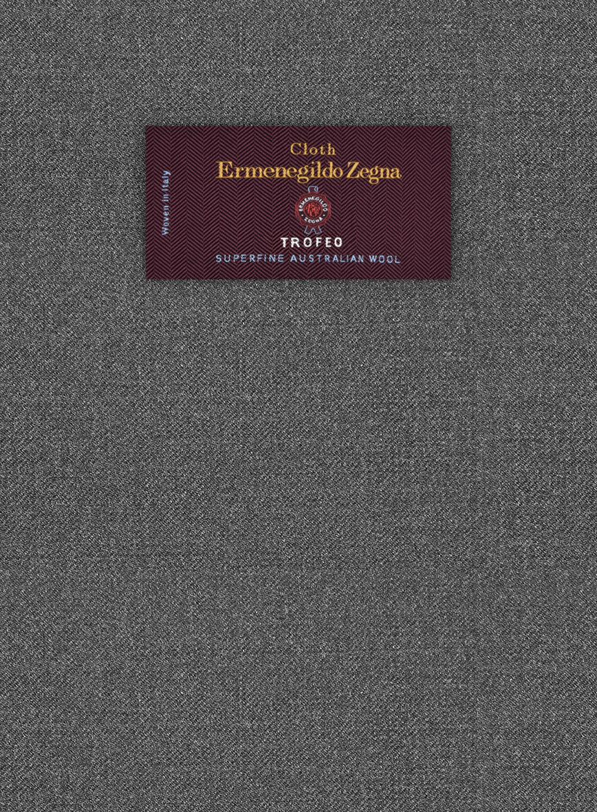 Lanificio Zegna Trofeo Slate Gray Wool Jacket - Image 2