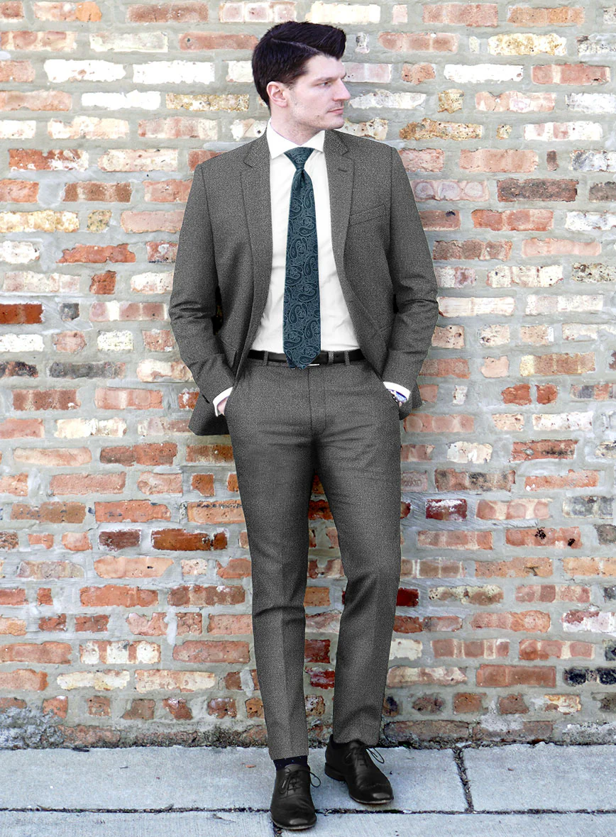 Lanificio Zegna Trofeo Slate Gray Wool Suit - Image 2