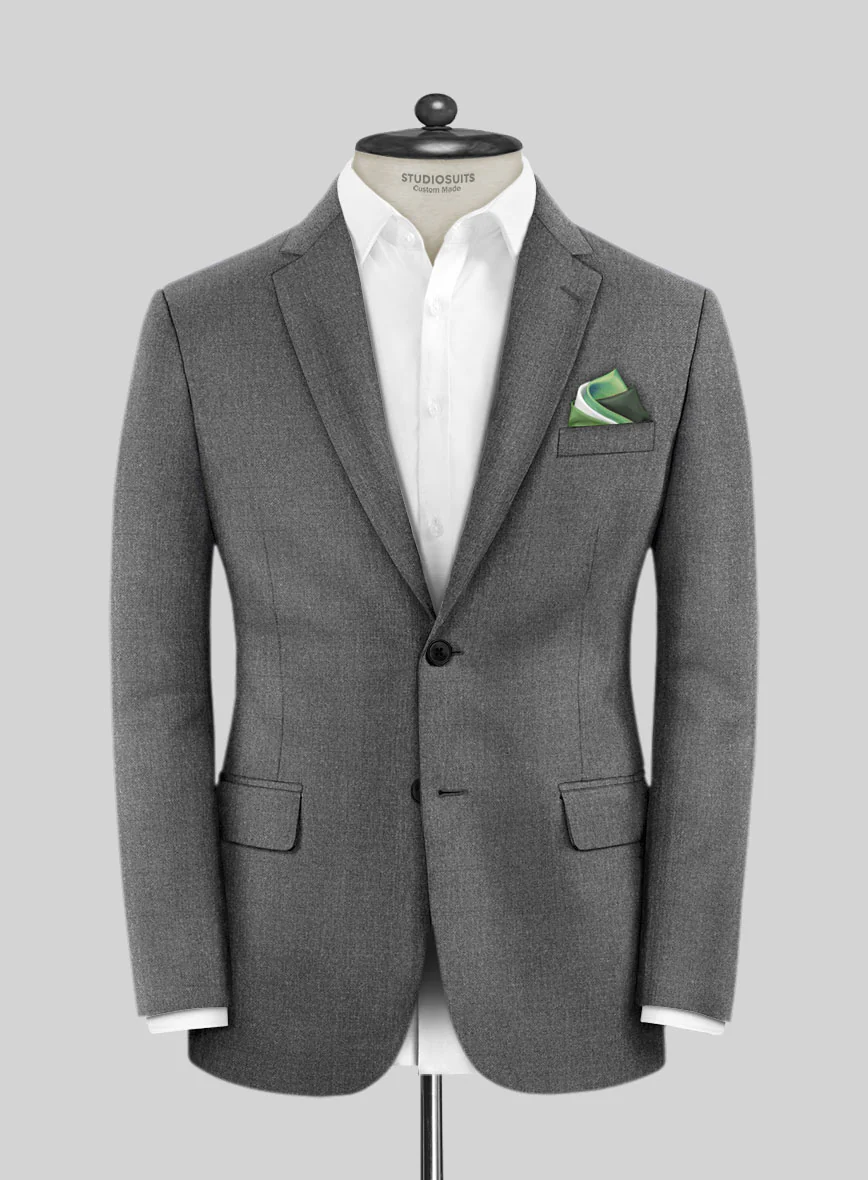 Lanificio Zegna Trofeo Slate Gray Wool Suit - Image 3