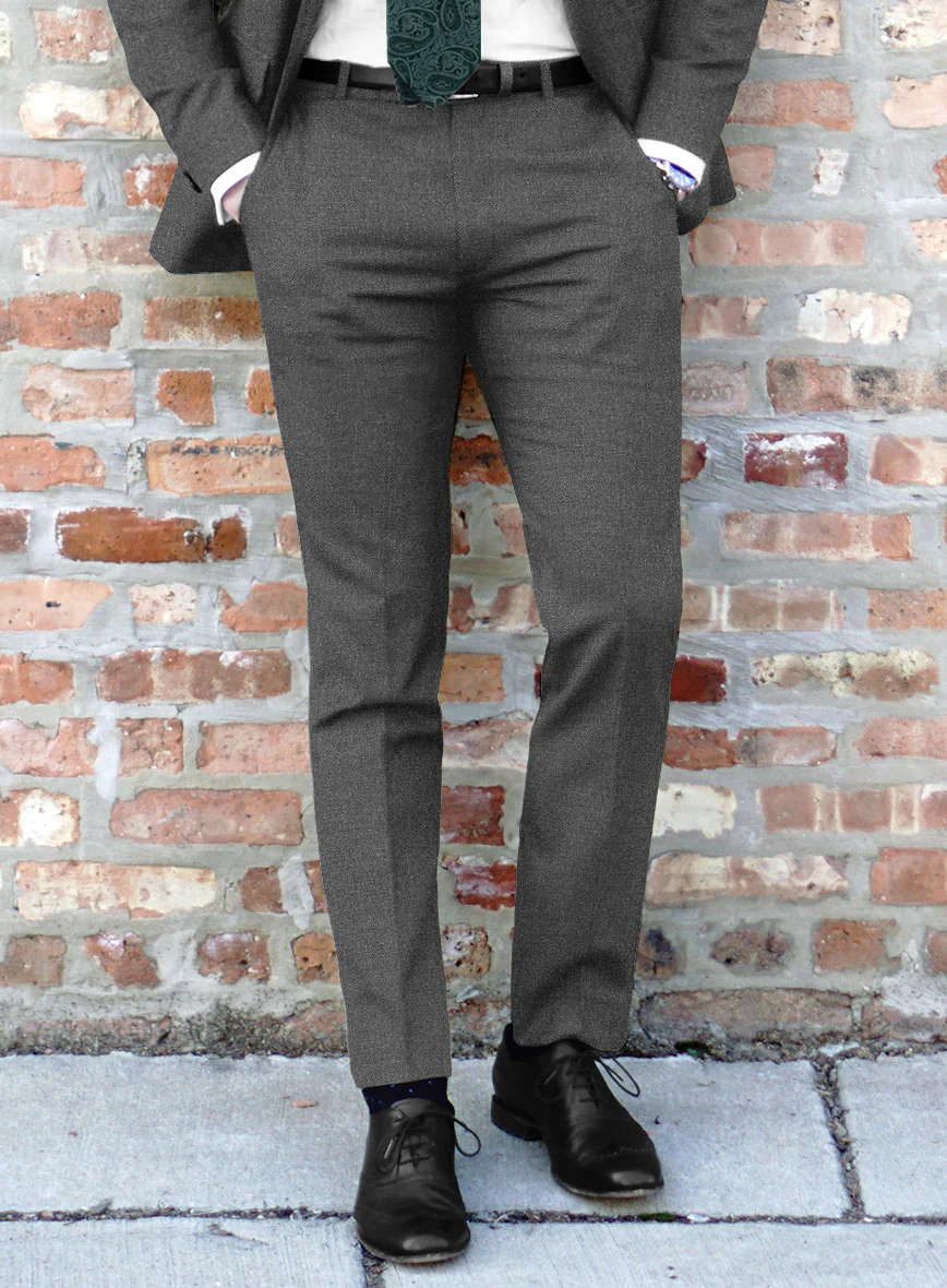Lanificio Zegna Trofeo Slate Gray Wool Suit - Image 4
