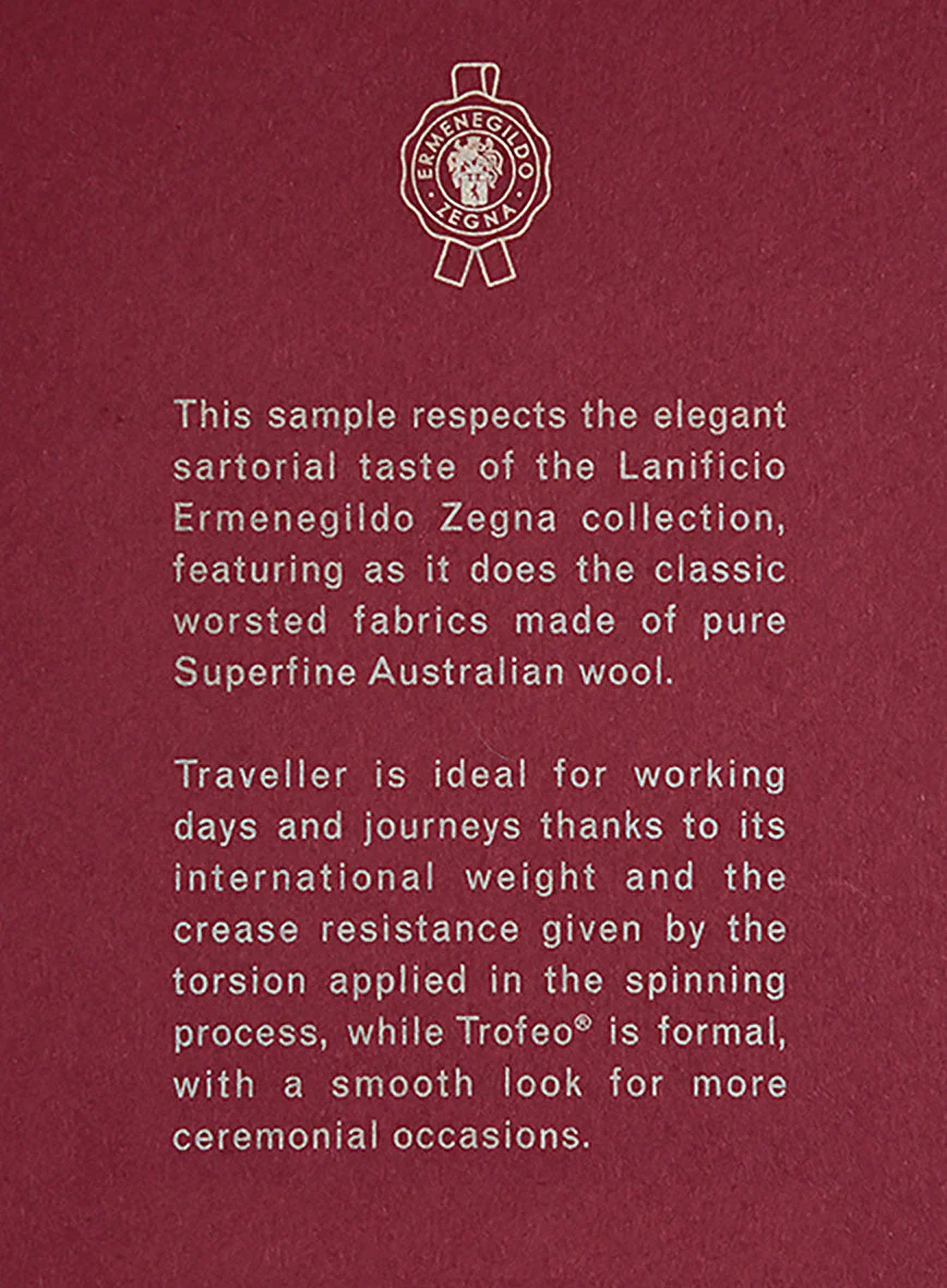 Lanificio Zegna Trofeo Smoky Black Wool Pants - Image 4