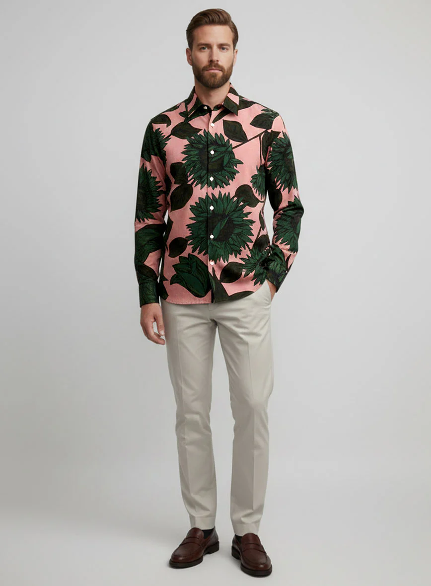 Leafscape Cotton Lycra Shirt - Image 4