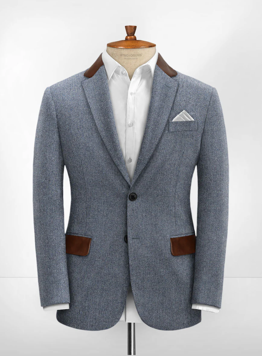 Leather Trim Tweed Suit - Image 4