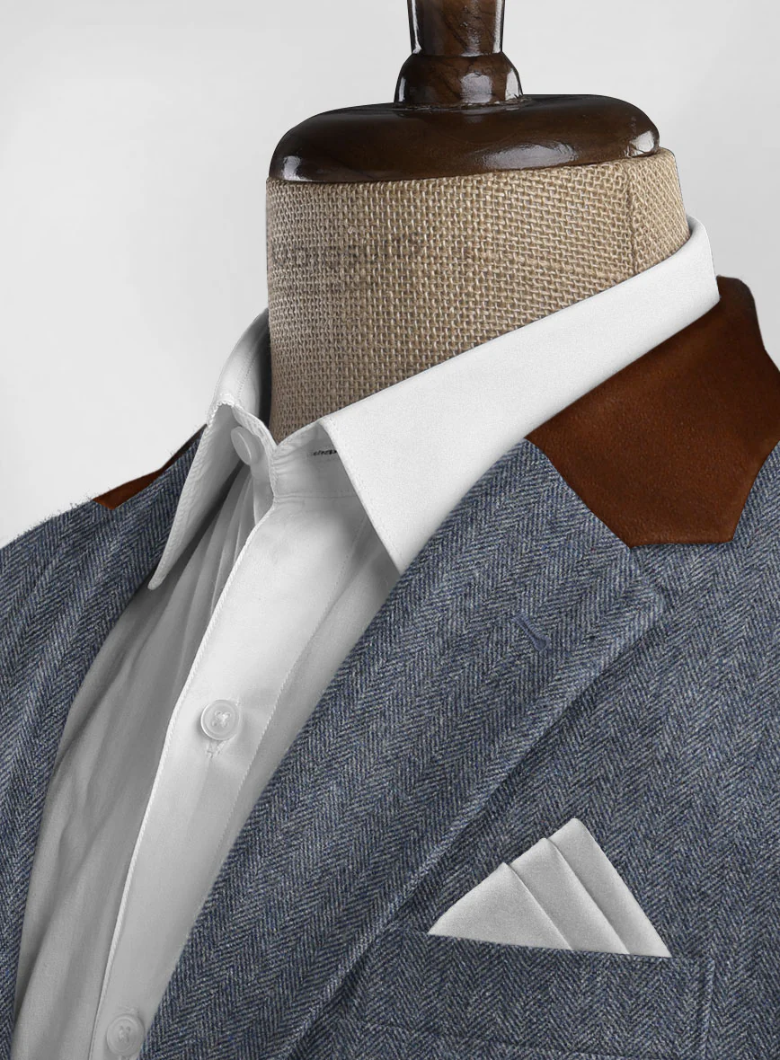 Leather Trim Tweed Suit - Image 5