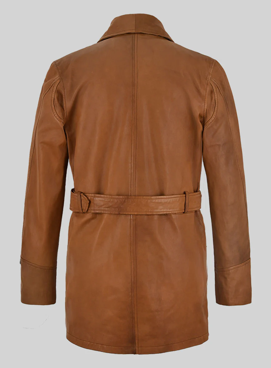 Legends Leather Trench Coat - Image 3