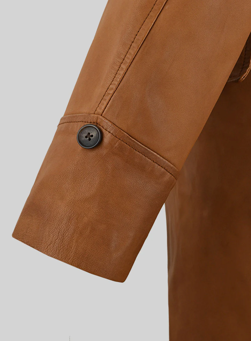 Legends Leather Trench Coat - Image 5