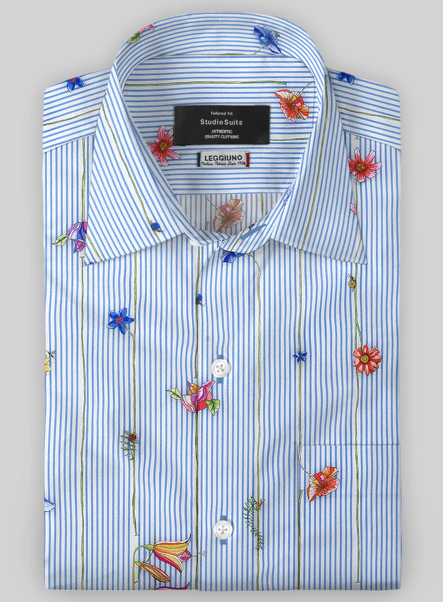 Leggiuno Cotton Azcio Shirt - Image 2