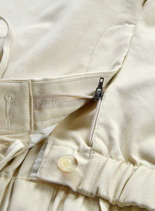 Easy Pants Light Beige Cotton Canvas - Image 6