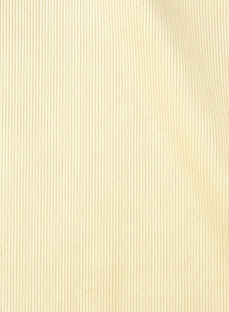 Light Beige Stretch Pin Corduroy Easy Pants - Image 4