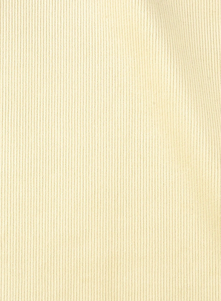 Light Beige Stretch Pin Corduroy Suit - Image 5