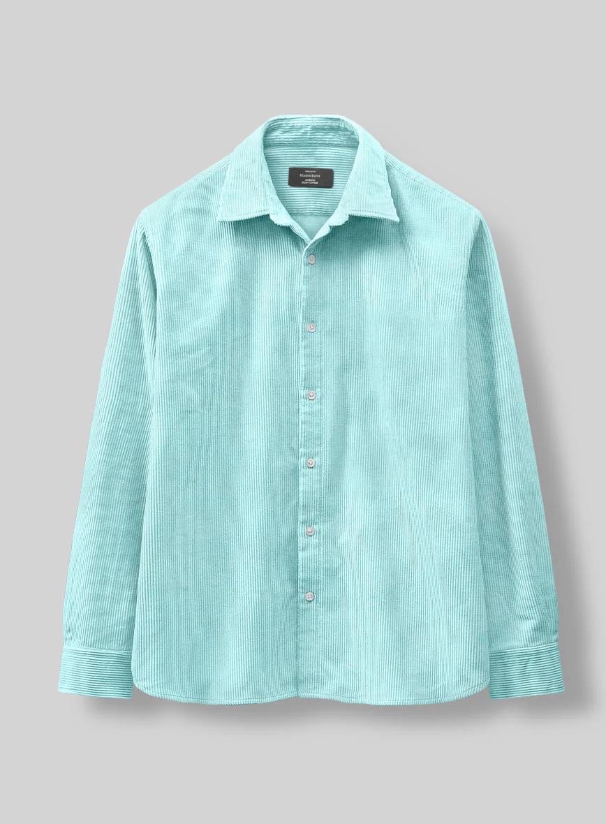 Light Blue Corduroy Shirt - Image 3